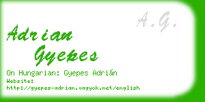 adrian gyepes business card